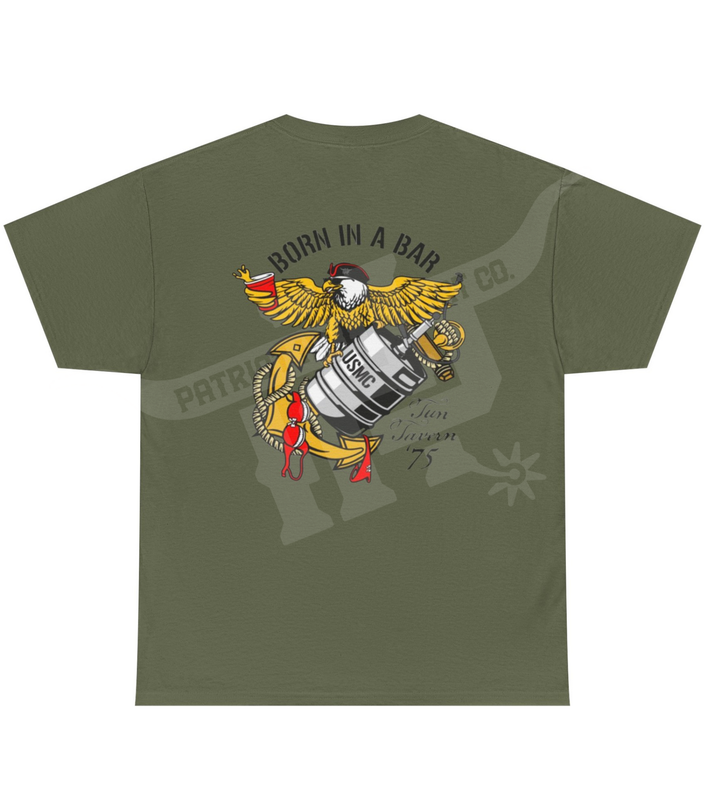 250th USMC Birthday – “Born in a Bar” Shirt & Hoodie
