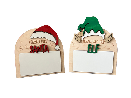A Message from Santa & Your Elf Boards